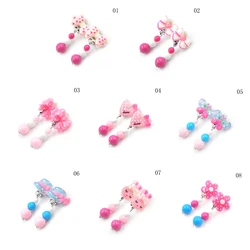 New Korean Creative Cartoon Animal Lovely Baby Ear Clip Girls Hairpins Kitty Cat Ear Clips Kids Clip earring for girls