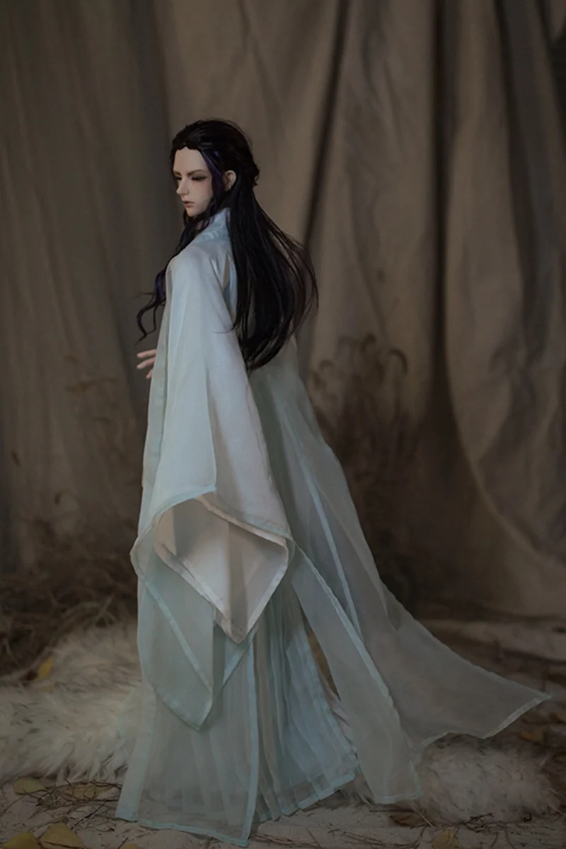 1/4 1/3 acessórios de roupas bjd traje antigo chinês hanfu vestido samurai roupa para bjd/sd id72 tio forte 80cm boneca a0741