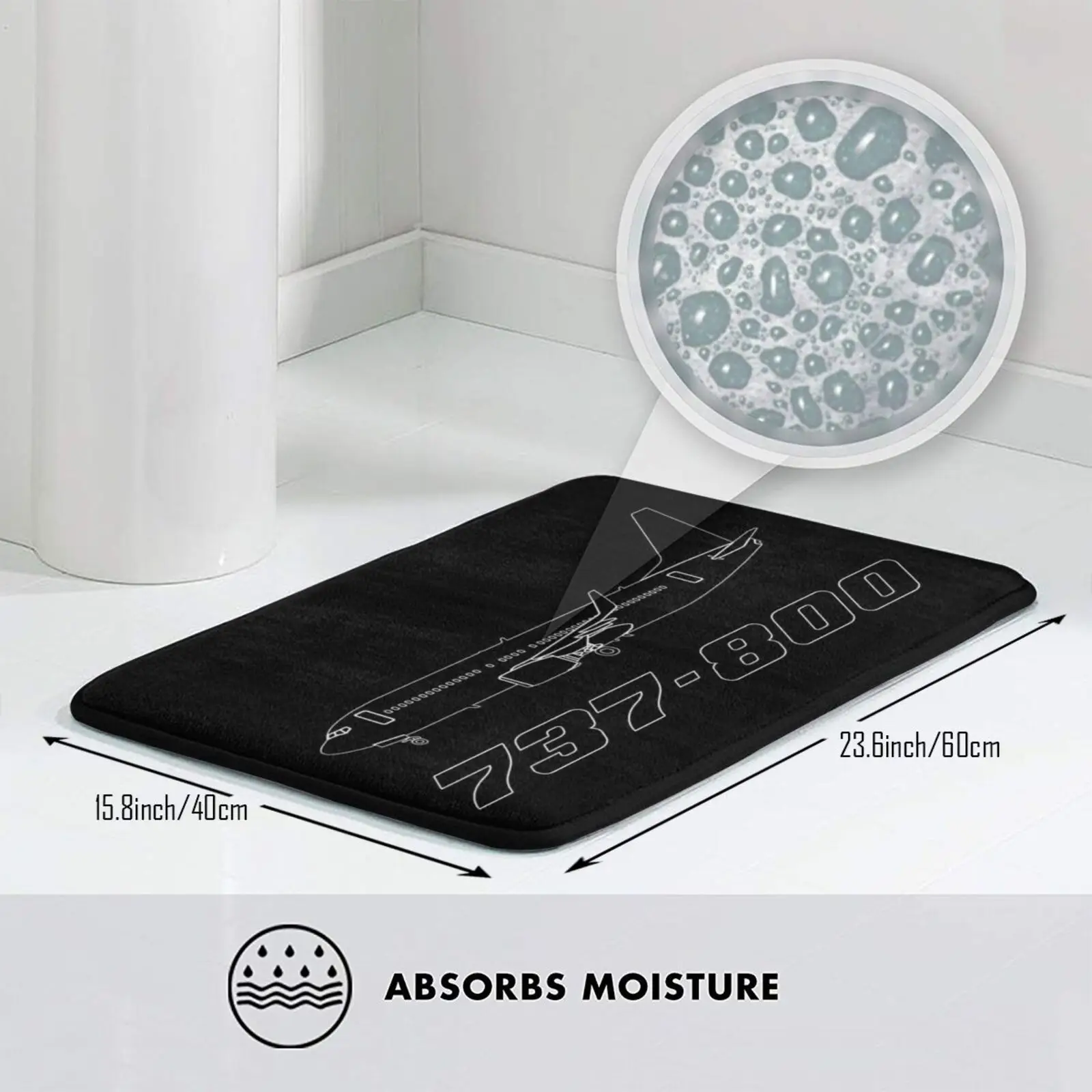 بوينغ 737-800 مخطط السجاد حصيرة البساط وسادة بوينغ 737 737 800 مخطط طائرة طائرة الطيران الجوي ايرباص