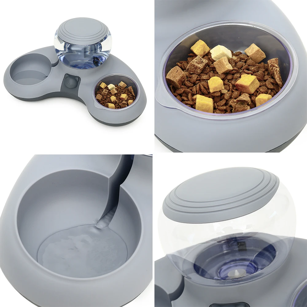 HOOPET New Style Cat Automatic Drinking Feeding Bowl Anti-overturning Non-slip Bowl for Cats Dogs Cat Food Holder Teddy Dog Bowl