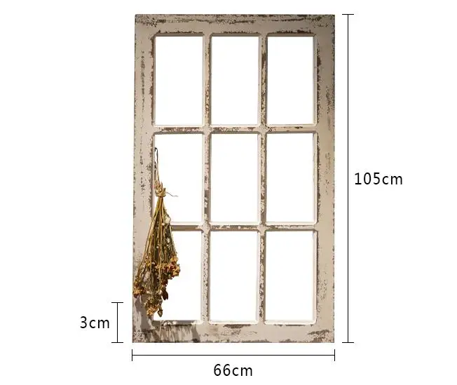 Shabby Chic White Decorative Wooden Window Frames Designs