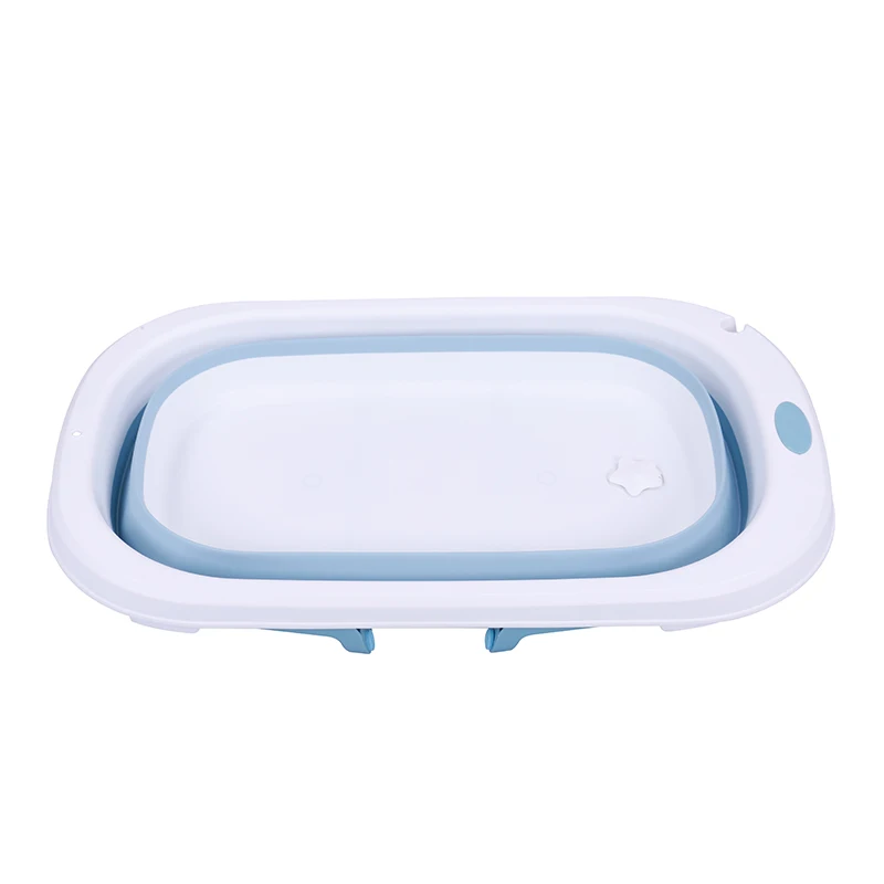 Bañera plegable para bebé, Cubo de baño antideslizante para pies, portátil, para mascotas, perros y gatos