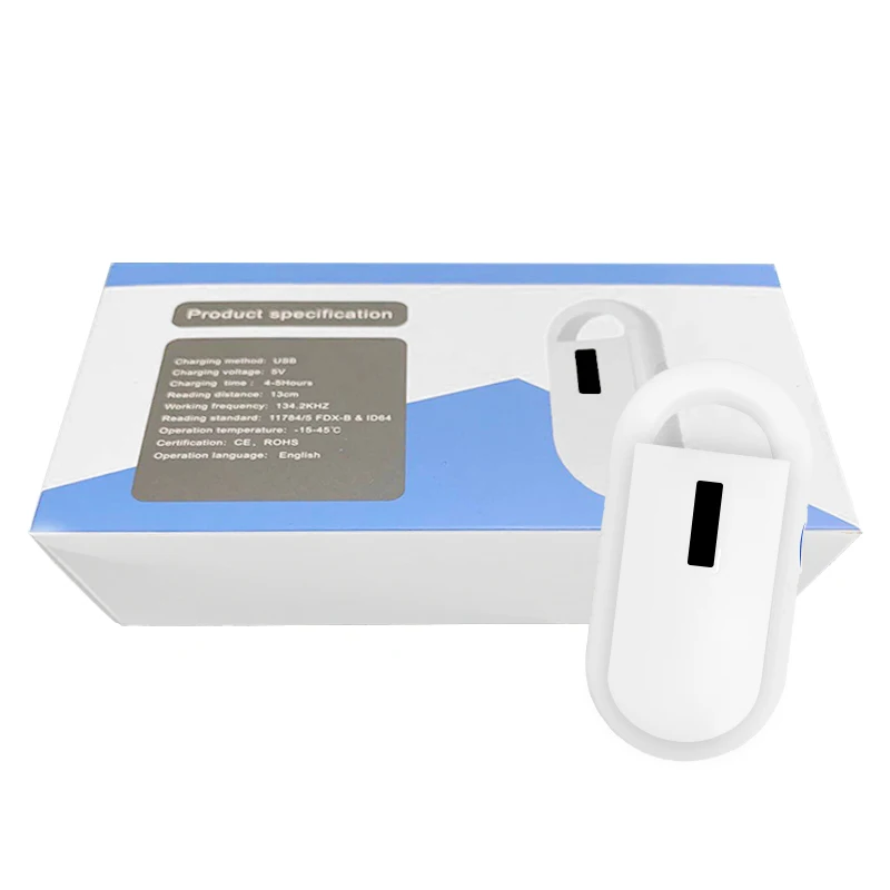 Analizzatore portatile 134.2khz del gatto del cane dell\'animale domestico di OLED del chip di ISO del lettore di Microchip dell\'etichetta animale