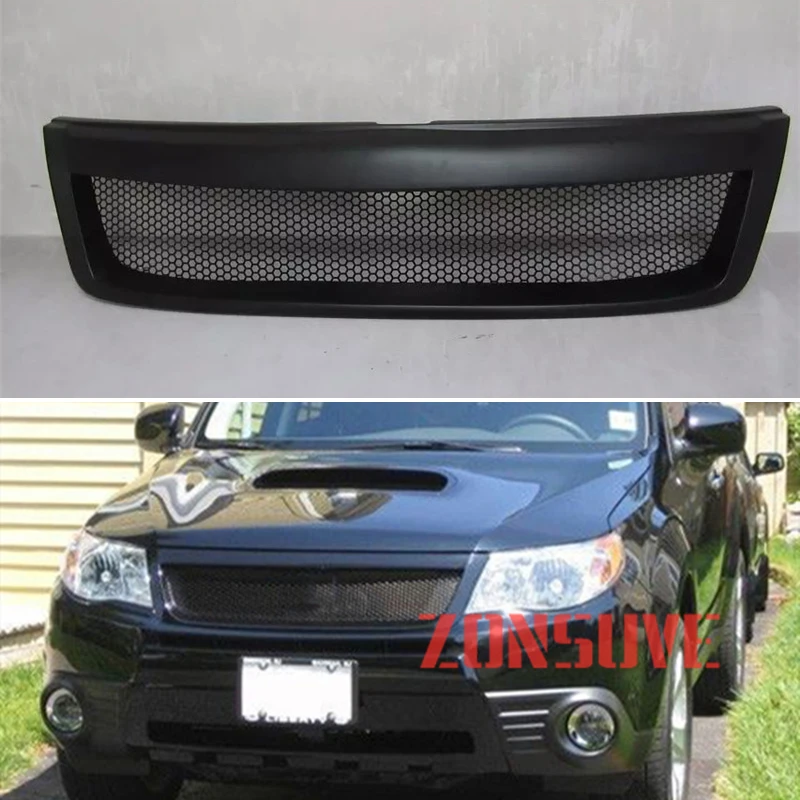 

For Subaru Forester 2009 2010 2011 2012 Year Refitt Front Center Racing Grille Cover Accessorie Body Kit