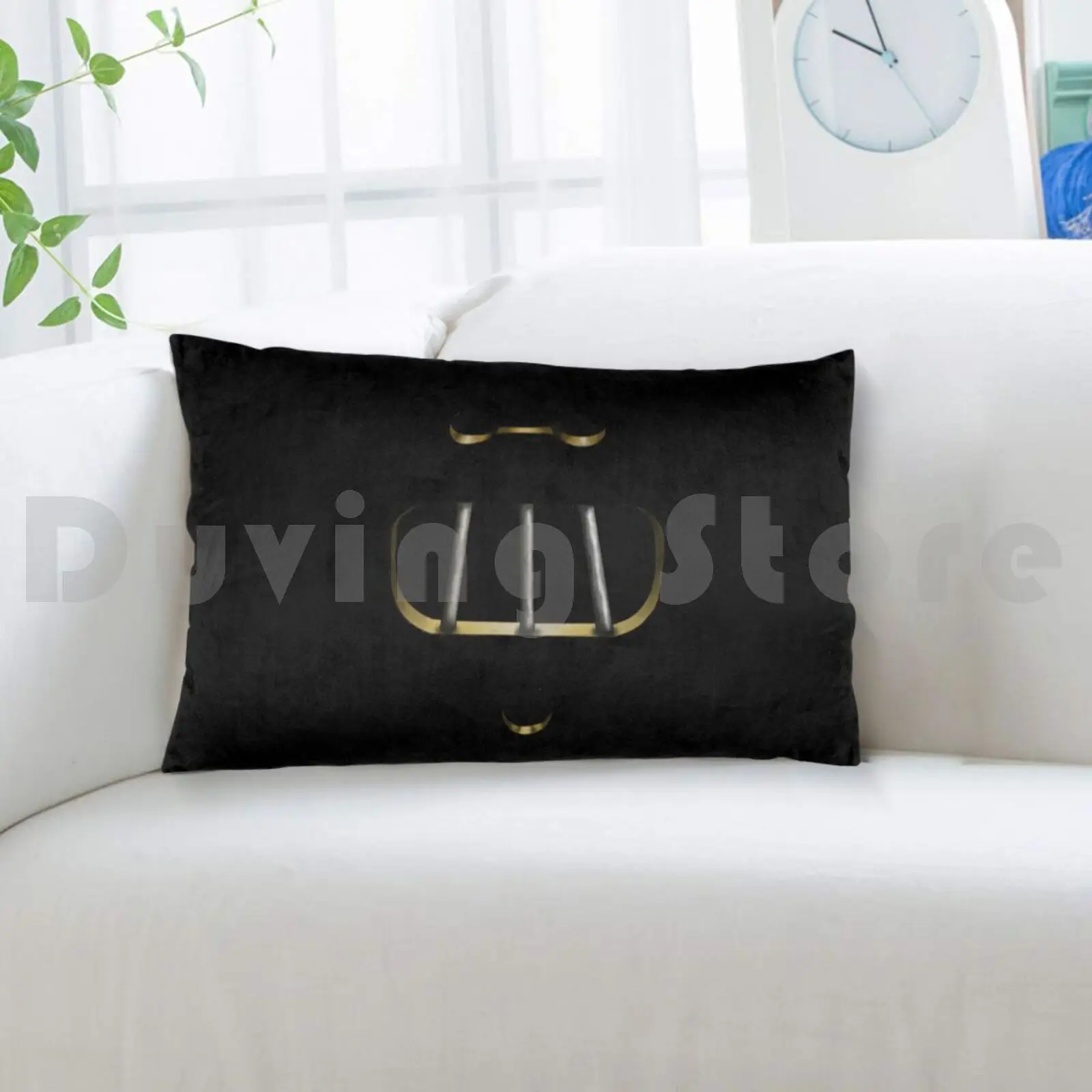 Copy Of Asylum Hannibal Lecter Muzzle Holes-Black Pillow case 2891 Cannibal Restraint image 4