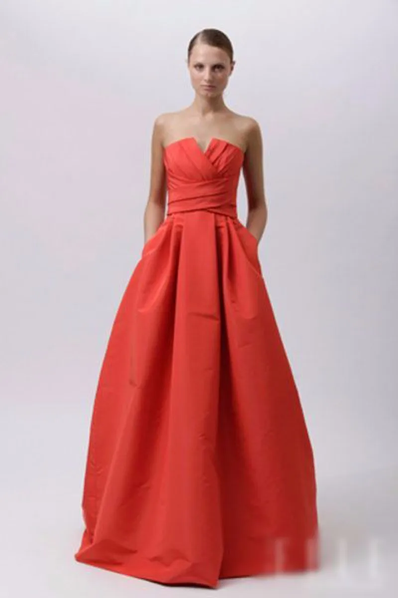 Women Formal prom Gown robe de soiree Elegant Off the Shoulder Strapless Sleeveless Long A Line Red 2018 bridesmaid dresses