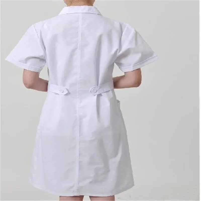 women Short-sleeve Medical Coat Clothing Physician Services Uniform Nurse Clothing Protect lab coats Cloth 3 color