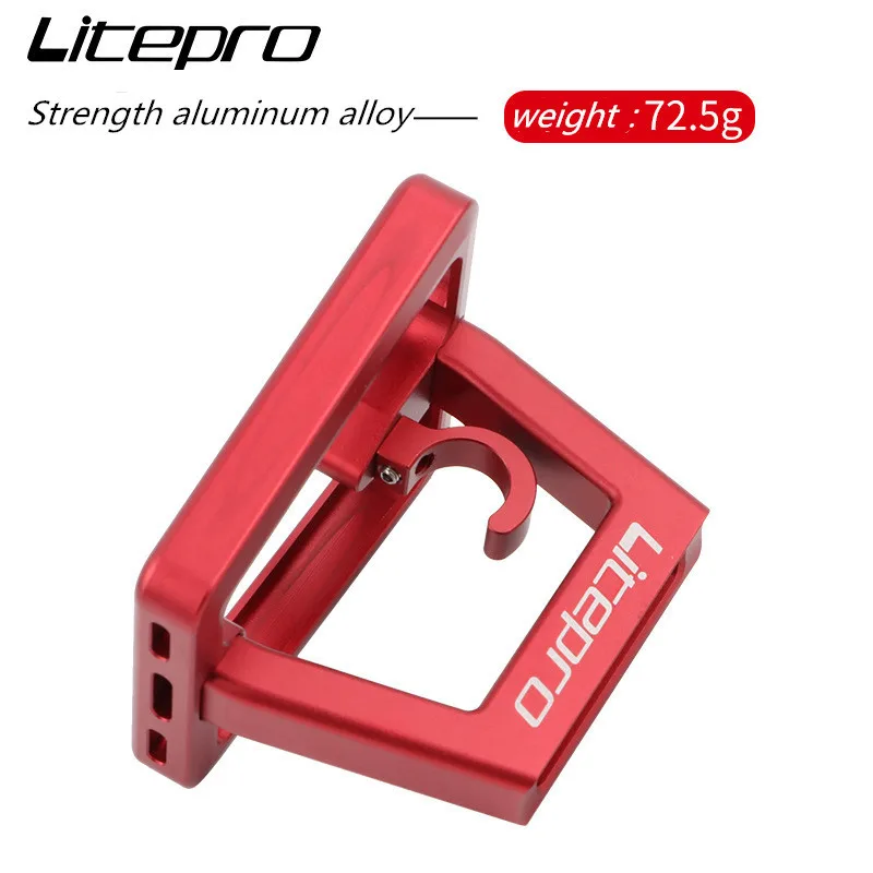 Aluminum alloy front carrier rack package mounting bracket for brompton C line P line bike lightweight carrier anodized