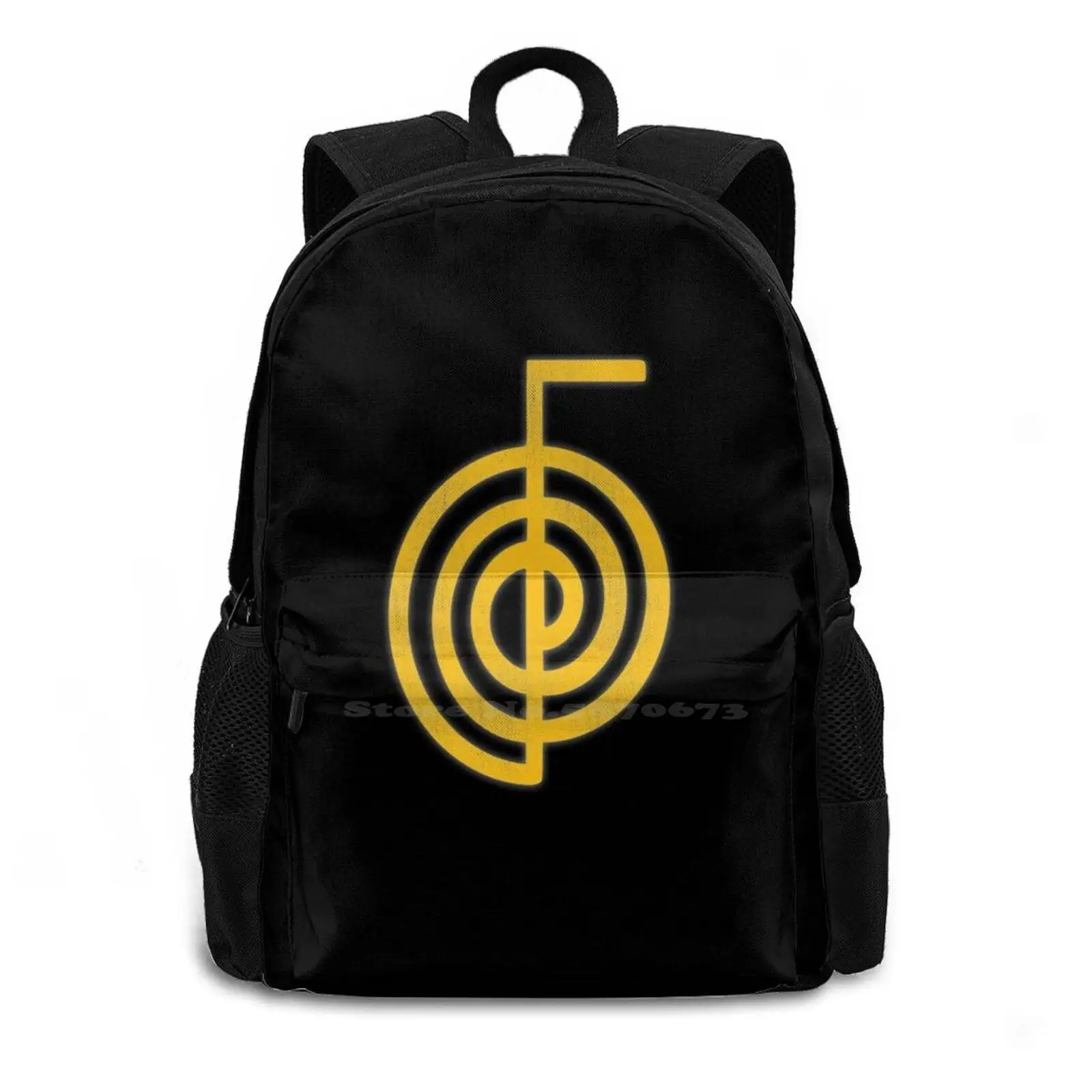 Cho Ku Symbol Teen College Student Backpack Laptop Travel Bags Healing Power Symbol Mind Soul Reiki Spirit