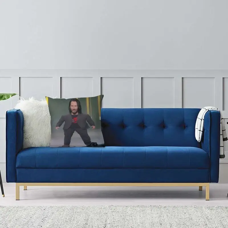 Mine Keanu Reeves Cushion Cover 45x45 cm Soft Creative Throw Pillow Cases Home Decor Funny Pillows For Bedding Sofa Chair