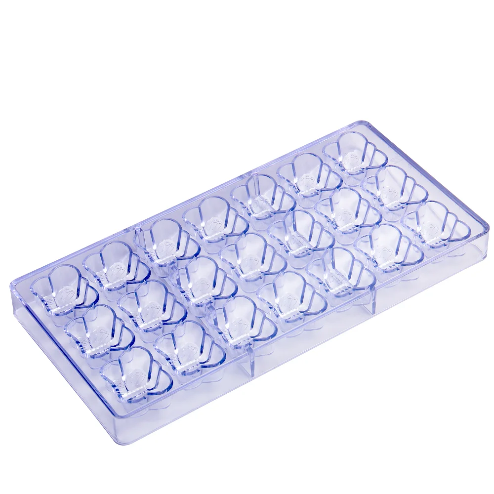 

Free Shipping Plastic 21 Cavities Butterfly Shape Chocolate Mould DIY Bakeware Ice Tubes Mold CC0022