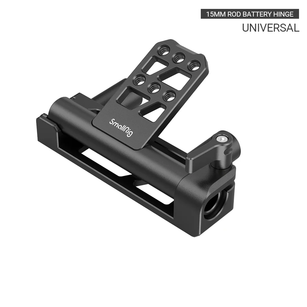 SmallRig Dual 15mm Rod Battery Hinge With 1/4-20 threaded holes Lightweight & portable Angle-adjustable- 2802