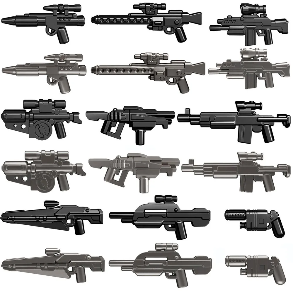 Brick Guns Science Fiction Future Weapons Pack for Star troops MOC Part Building Blocks Toys for Children