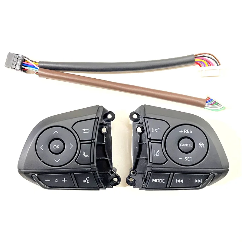 For Toyota Avalon Camry XV70 70 V70 RAV4 2018-2022 Steering Wheel Cruise Control Buttons switch Steering wheel bluetooth button