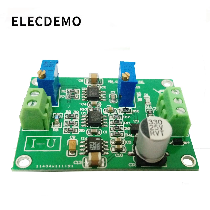 Current to voltage module signal conversion conditioning IU conversion 0/4-20mA to 0-5V transmitter