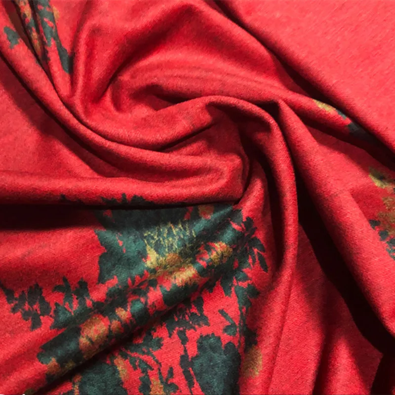 Chinese Style Jacquard Fabric Red Blue Green for Dresses Clothing Shirts Fabrics by Meter Sewing Material Cloth