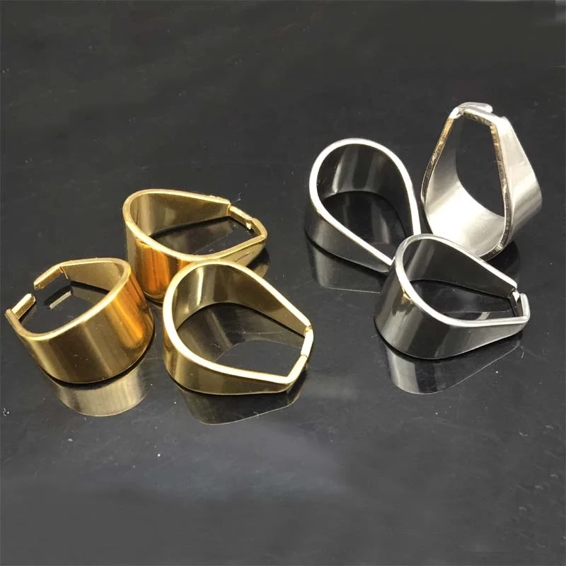 20pcs/lot  Stainless Steel Thick Gold/Silver Tone Pinch Clips Bail Connectors DIY For Jewelry Accessories Marketing Findings