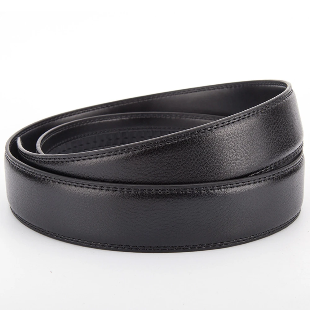 High Quality Men\'s Luxury Belts Strap Leather Automatic Ribbon Waist Strap Belt Without Buckle Business Belt Male Belt Waistband