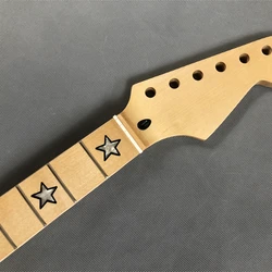 New Maple 22 frets Guitar Neck Maple Fingerboard Star inlay Gloss 25.5inches