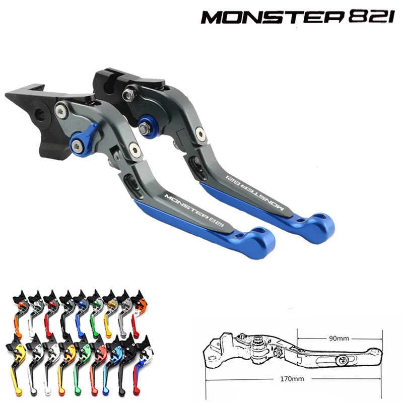 

For Ducati 821 Monster / Dark / Stripe 2018 motorcycle folding extendable brake clutch levers