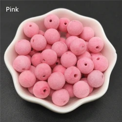 500gram 10mm Velvet Beads Acrylic Round  Accessories For Jewelry Making Necklace Handmade Loose ,30pcs/lot