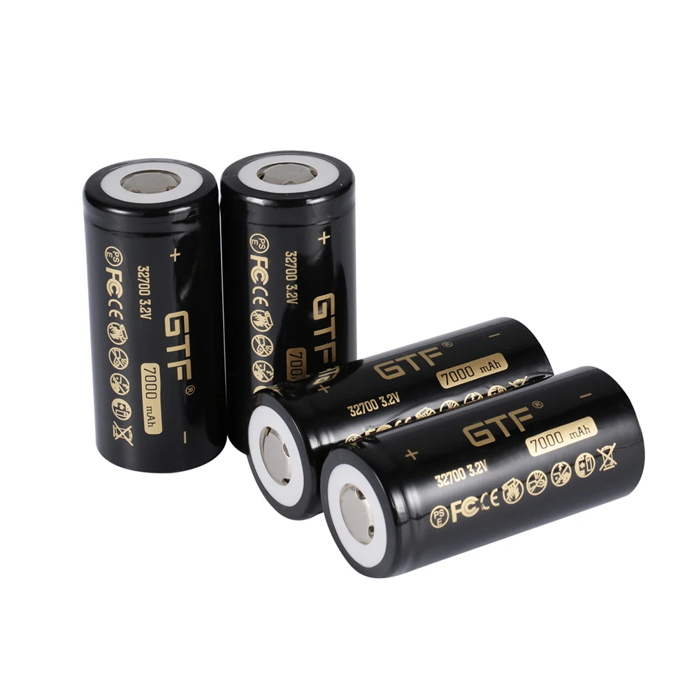 2020 New GTF 3.2 V 32700 6500mah 7000mAh battery LiFePO4 35A 55A High Power Maximum Continuous Discharge Battery