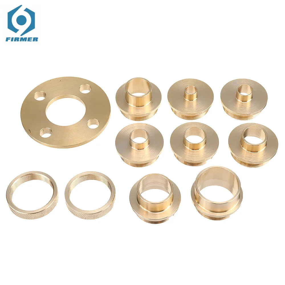 

11Pcs/Kit 10-30mm Metric Pure Copper Bushing Guides Premium Template Router Guide Bush With Box Perfect for Woodworking Tools