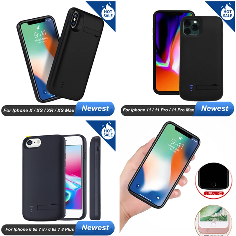 10000Mah dla iphone 15 14 Plus 13 Mini 12 Pro Max 11 Pro X XR XS Max 6 6S 7 8 Plus SE 2020 bateria ładowarka obudowa Power Case Bank