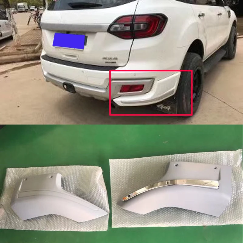 Rear Bumper Protector Cover  Auto Accessories For Everest Endeavour 2015 2018 2017 2018 2019-2021 Car Rear Lip Anti-Collision