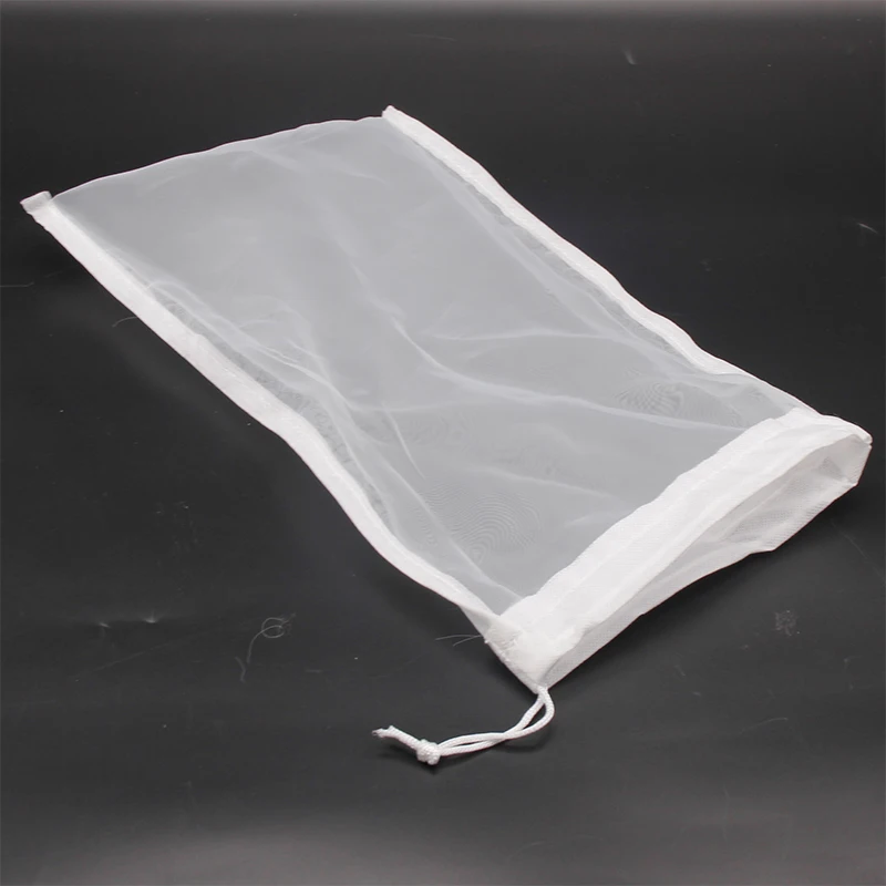 Homebrew Beer Nylon Bag with Drawstring Food Grade 100 Mesh 150 Micron Cold Brew Coffee Filter Nut Milk Bag Almond Milk Bag