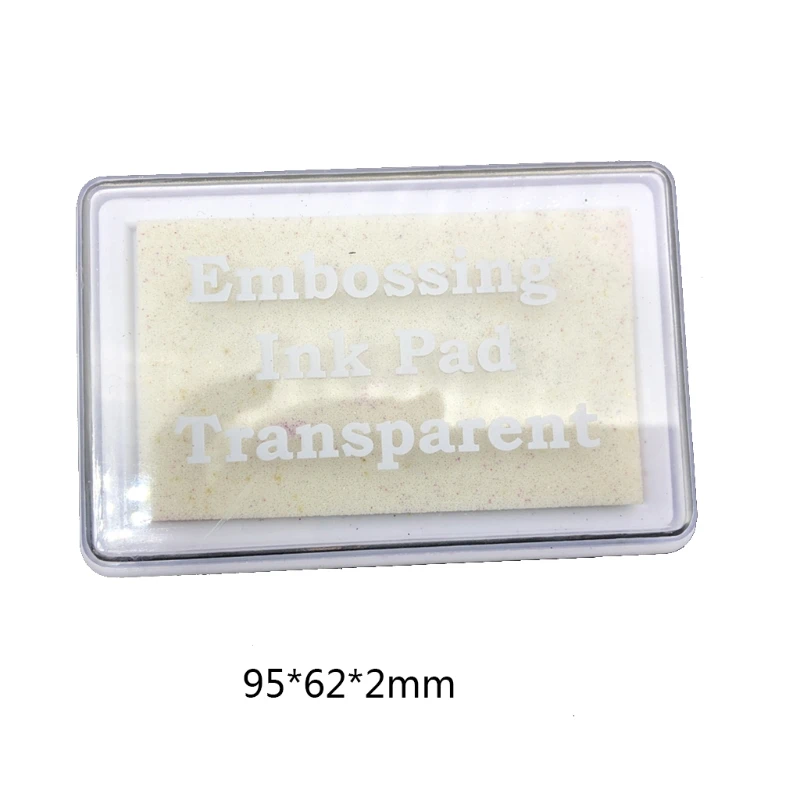 Embossing Ink Pad Transparent Stamp Inkpad for DIY Planner Scrapbooking Daily Card Making School Supplies 85DA