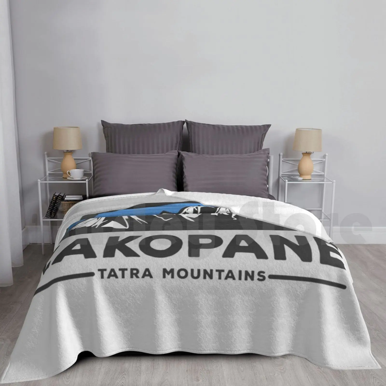 Zakopane Mountains Blanket Super Soft Warm Light Thin Poland Mountain Polska Trails Camping Hiking Visit Mountain