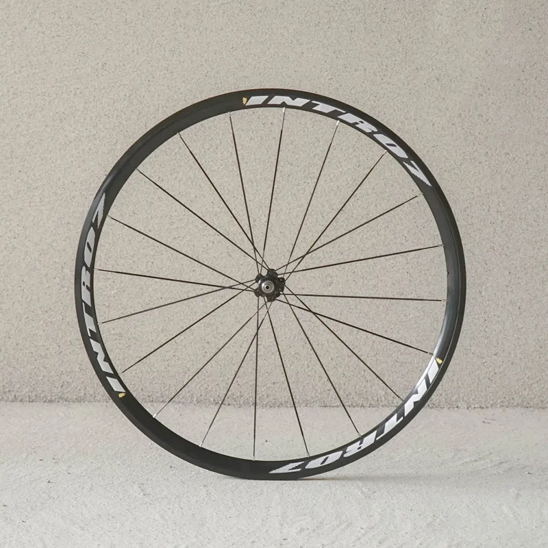 INTRO7 Fixed Gear Wheelset, 700C Fixie Bike Wheels, Single Speed Track, Bicycle Wheels with 20, 24H Bearing Hub, Flat Spokes