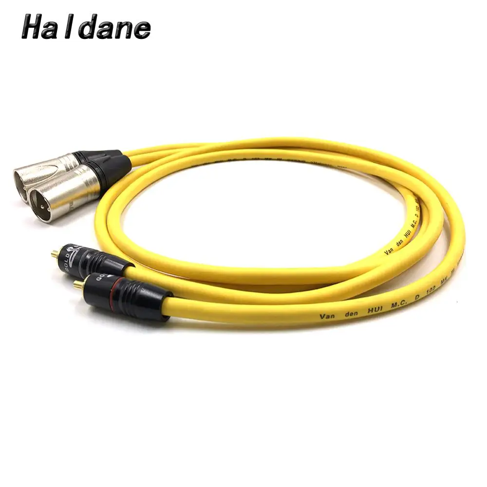 

Haldane PairTypeSNAKE-1 RCA to XLR Balacned Audio Cable RCA Male to XLR Male Interconnect Cable with VDH Van Den Hul 102 MK III