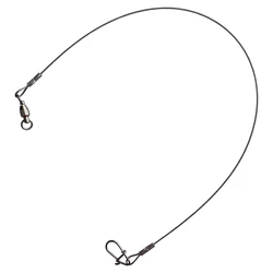 5pcs/lot Steel Wire Leader with Swivel Anti-bite Fishing Line 15kg 30cm Fishing Accessory Olta Leadcore Leash