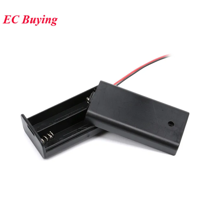 2/3/4/8*AA Battery Cover Storage Holder Case Box Container Cell Box With NO/OFF Button For AA Battery Holder DIY