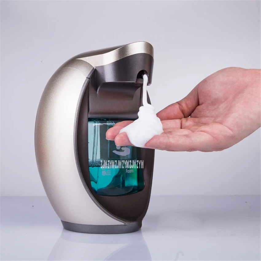 

SD-480 Battery Version Bathroom Tabletop Wall Mounted Abs Itelligent Smart Automatic Induction Foam Soap Dispenser 480ML