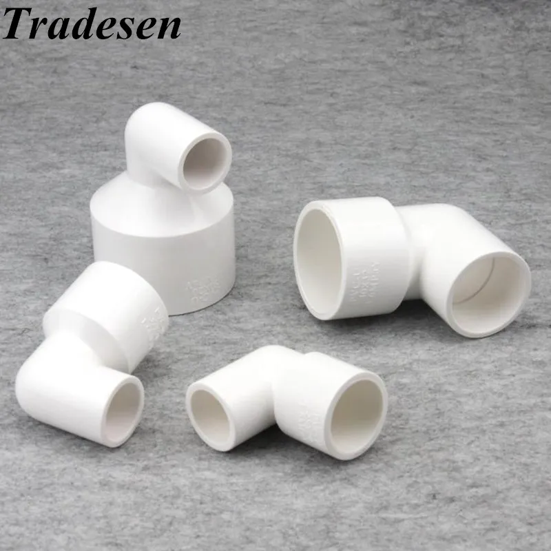 

1pc PVC I.D25-50mm to 20-40mm Reducing Elbow Joints Aquarium Fish Tank Agricultural Irrigation Fitting GardenUPVC pipe Adapter