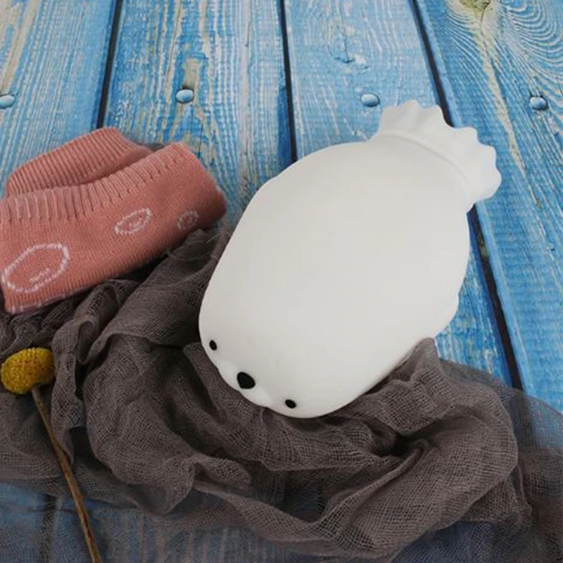 

450ml Silicone Mini Hot Water Bottles Seal Animal Girls Pocket Winter Hand Warmer Hot Water Bag Pain Relief Hand Feet Warm