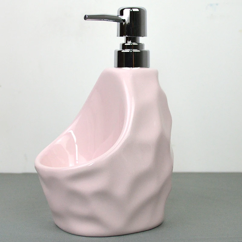 WHYOU Big Size Ceramic Hand Washing Liquid Bottling Hotel Soap Dispenser Emulsion Creative Bathroom Accessories Set Gift