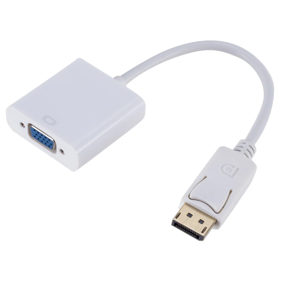 Grwibeou-Puerto de pantalla DisplayPort DP a VGA, Cable adaptador macho a hembra, convertidor para PC, ordenador portátil, HDTV, proyector de Monitor