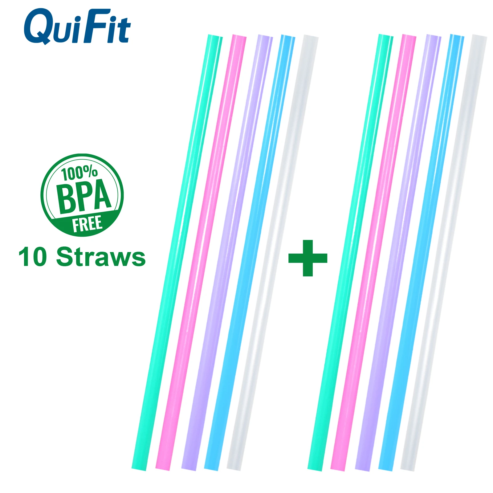 Quifit Straw Length 27cm for Water Bottle 450ml 1L 1.3L 2L 2.2L 3.78L 3.8L