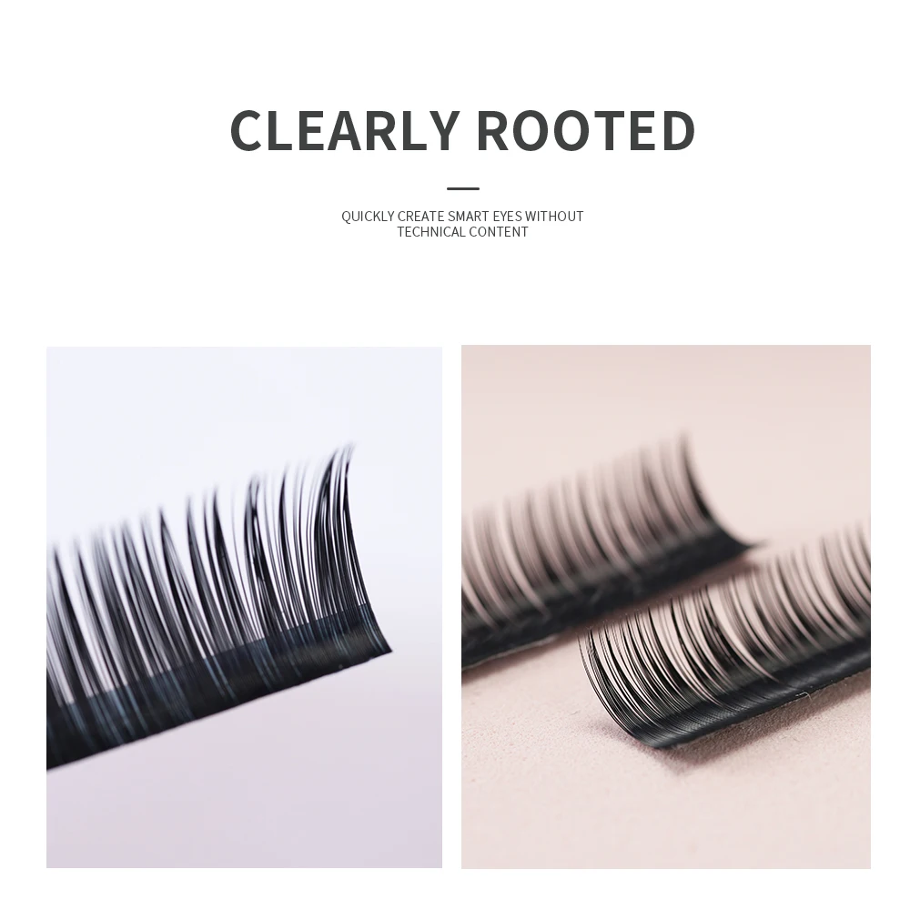 High quality 16Rows thickness 0.03 to 0.20 Faux mink eyelashes individual eyelash lashes soft eyelash extension False eyelash