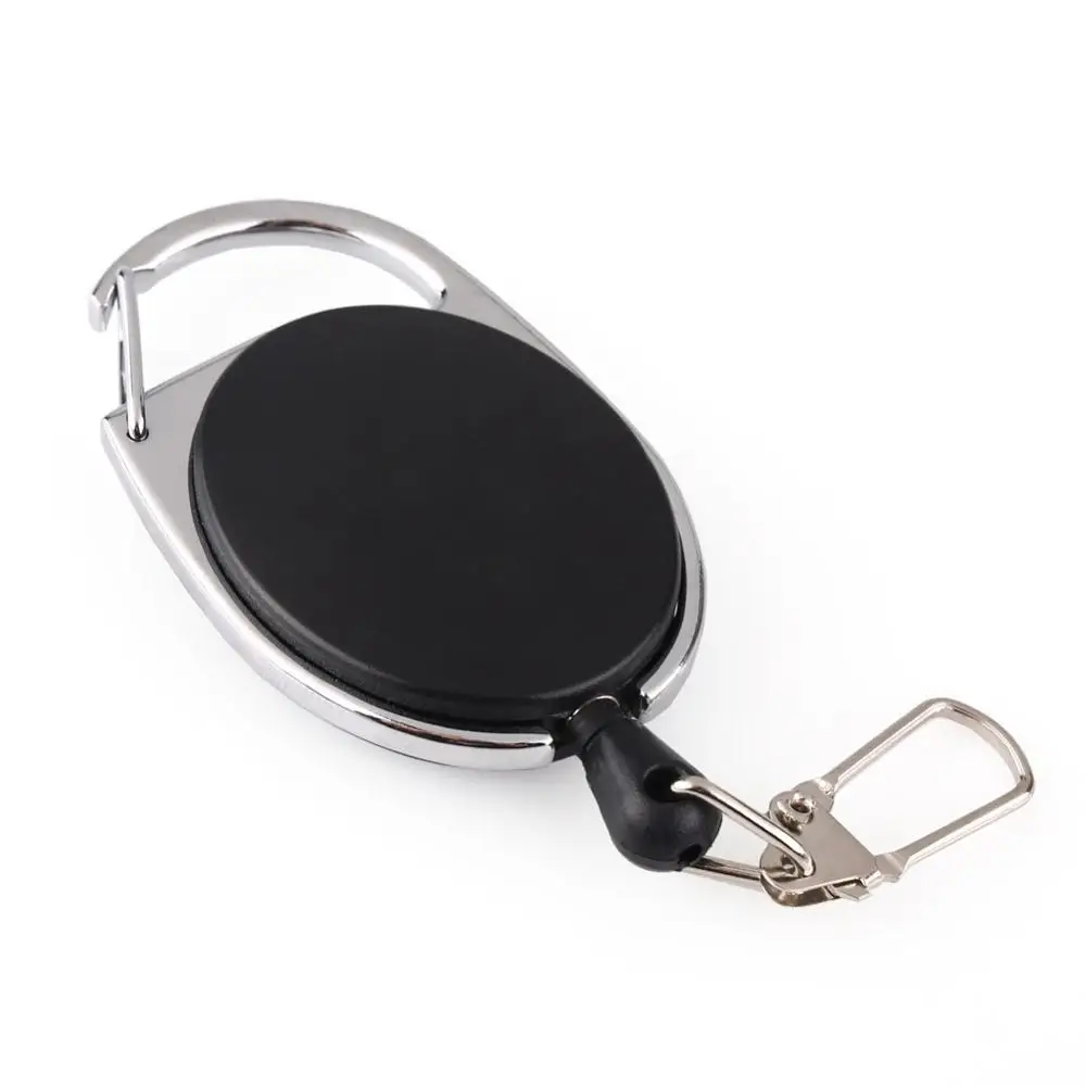 Retracable Keychain Keyring Anti-lost Anti-theft 와이어 로프 스프링 버클 야외 서바이벌 캠프 도구 PUO88