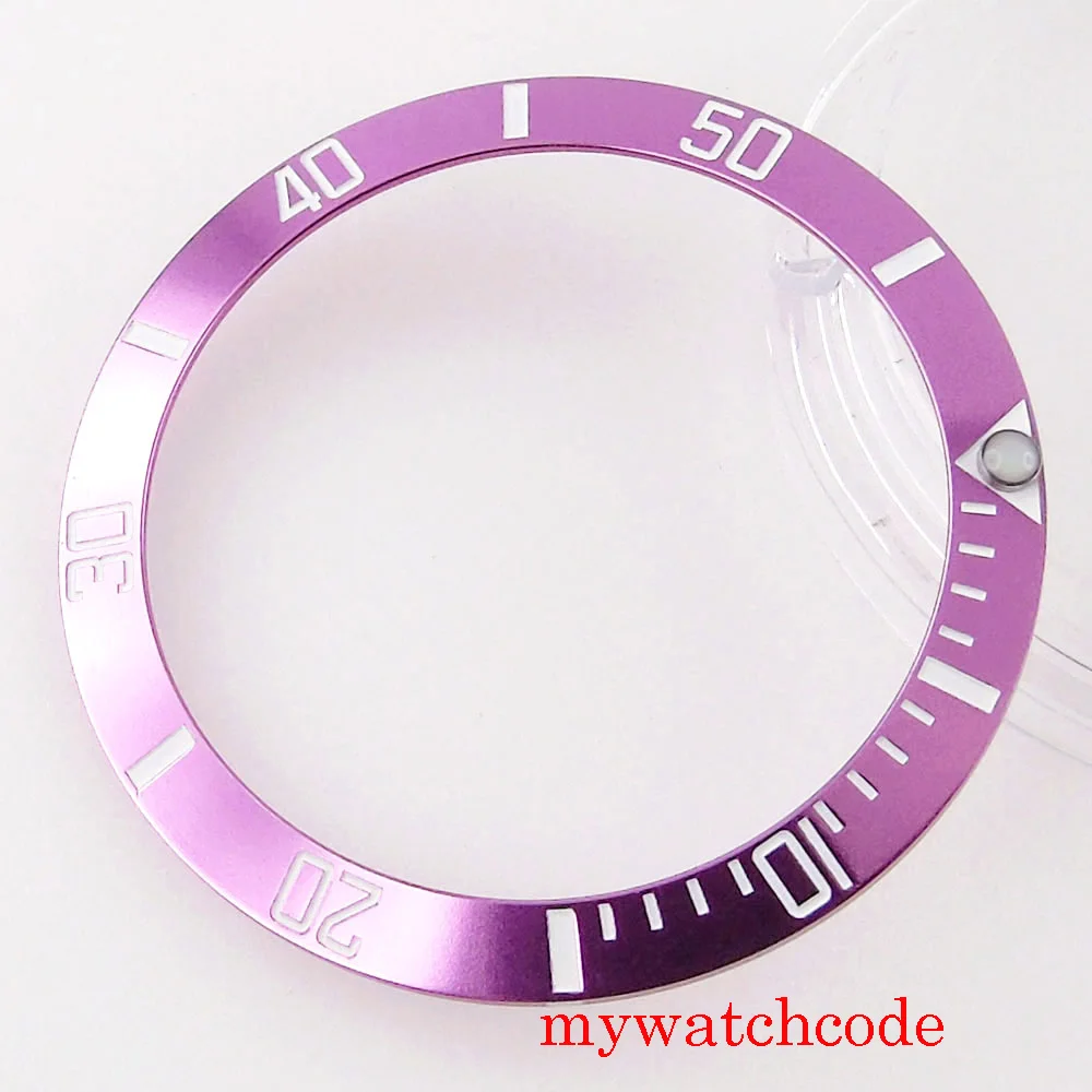 38มม.* 30.6มม.ฝาโลหะผสมใส่แหวนสำหรับ40มม.นาฬิกา Slope นาฬิกาข้อมือสีส้ม/สีม่วงสี