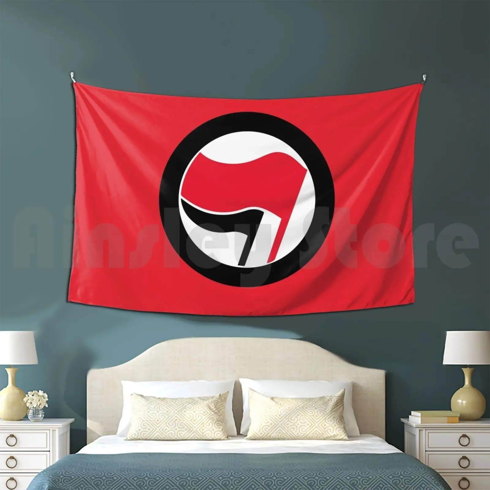 Proud Antifa Tapestry Background Wall Hanging Antifa Anti Racist George Blm Black Lives Matter Anti Capitalist Alt