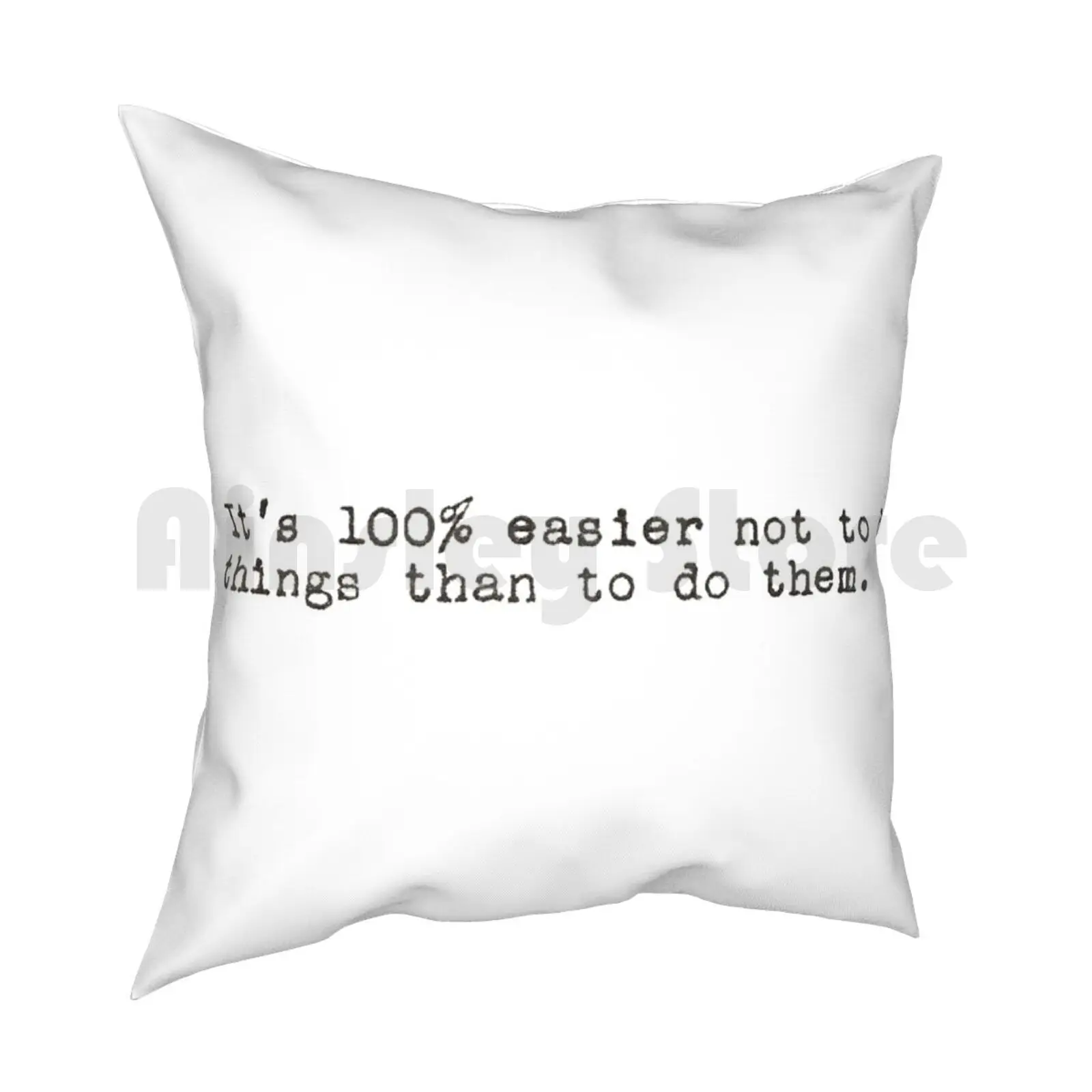 John Doing Things Quote Pillow Case Printed Home Soft Throw Pillow John Quote Doing Things Easier Comedy Humor Funny