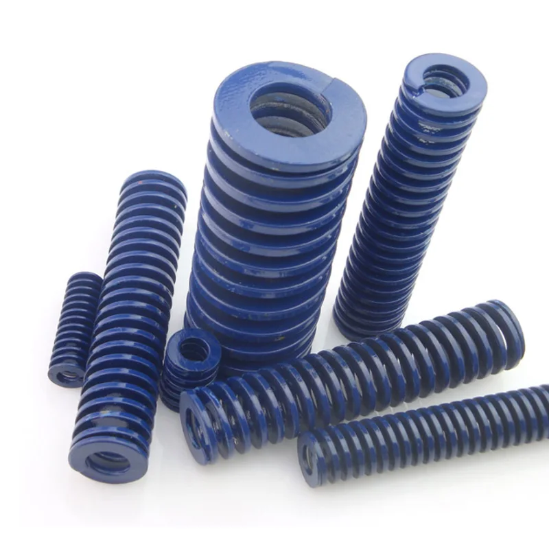 1Pcs Blue Beban Ringan Spiral Stamping Musim Semi Kompresi Cetakan Spring OD8-20mm ID4-10mm
