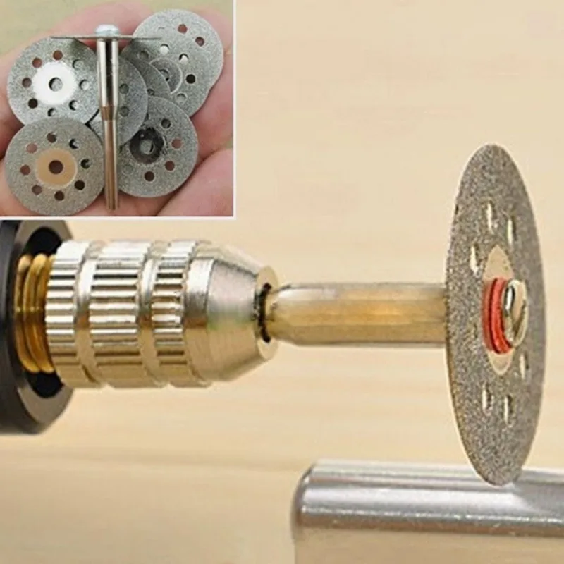 Sunshine 12 Pcs lame per seghe circolari per utensili rotanti dischi per ruote da taglio mandrino Dremel Cutoff