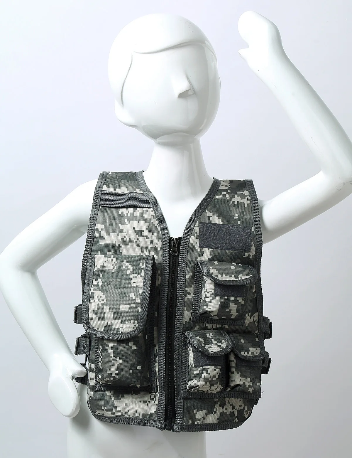 Militaire Kinderen Camouflage Jacht Kleding Mannen Combat Apparatuur Tactical Army Vest Kinderen Cosplay Kostuum Airsoft Sniper Uniform